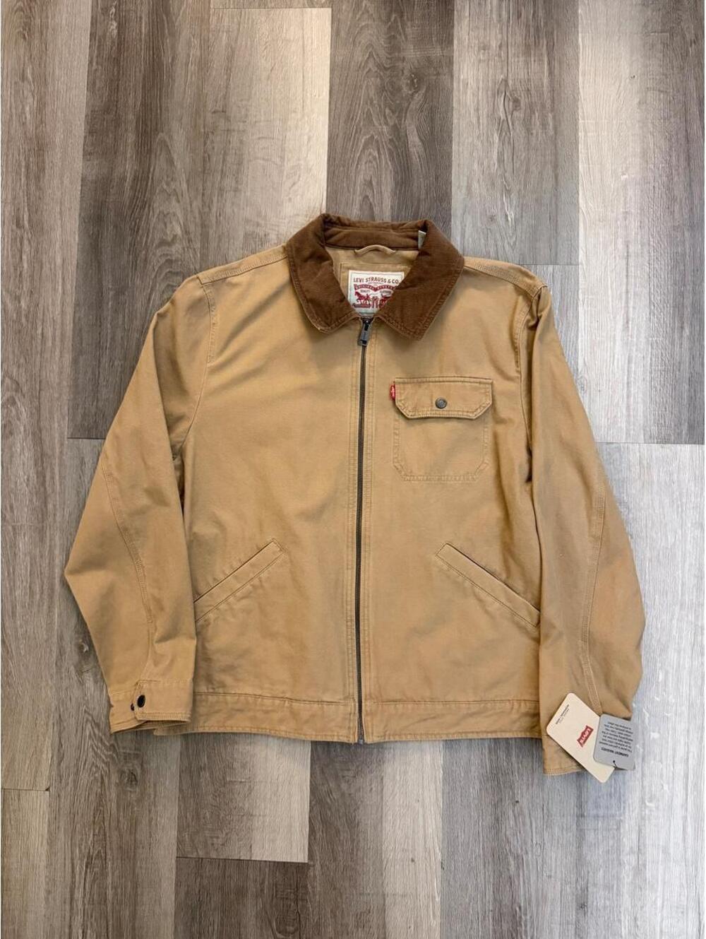 NWT Levi's Men's Tan and Brown Jacket sz Large